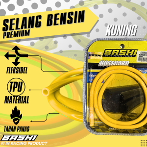 BASHI SELANG BENSIN PREMIUM BASHI HOSEGARD FUEL HOSE TPU POLYURETHANE FLEXIBEL TAHAN LEKUKAN
