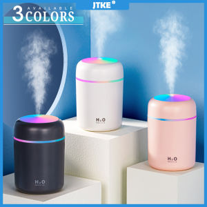 JTKE 300ml Air Humidifier Ultrasonic Aromatherapy Essential Oil Diffuser Sprayer USB Cool Mist Maker Fogger Aroma Diffuser Car Home Humificador