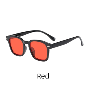 Korean Fashion Sunglasses Summer Retro Eyeglasses UV400 Colored Lenses Perfect For Travel & Outdoor Activities Cermin Mata Hitam
