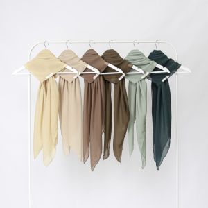 TERMURAH Paket Usaha Hijab Segi Empat Plain Square (1jt an  dapat 100pcs)