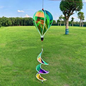 NALANILI Plastic Air Balloon Spinner Multistyles Rainbow Colors Color-changing Film Wind Spinners Wind Spinner