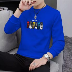 Diskon Spesial Sweater Keren Crewneck Elegan Kaos Pria Trendy Sweatshirt Kasual Sweter Cowok Change