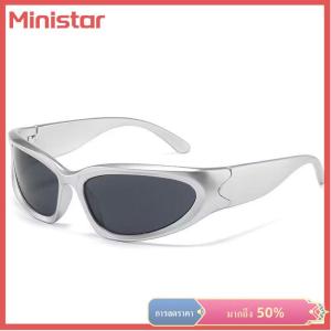 Ministar แว่นตากันแดดโพลาไรซ์แนวสปอร์ตแว่นกันแดด UV400กันลมแว่นตาแนวสตรีมพังค์สำหรับผู้ชายผู้หญิงตกปลาย้อนยุค