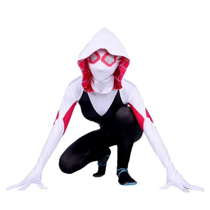 YoFunny house Gwen Stacy Zentai Spider Man Costume,Lycra Spandex ...