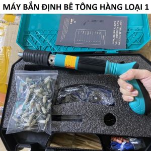 Máy Bắn Đinh Bê Tông Hạt Nổ Tặng Kèm 50 Đinh Không Cần Sử Dụng Điện