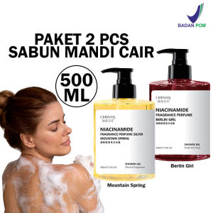 Paket Murah 2 Pcs - Cindynal Sabun Mandi Cair Anti Bakteri Sensitive / Meratakan Warna Kulit - Shower Gel Brightening