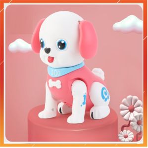 Đồ chơi giáo dục chú chó chạy pin di chuyển nhảy âm thanh cho bé từ sơ sinh