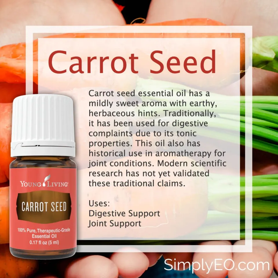 100% Original Young Living Carrot Seed Pure Essential Oil Blend