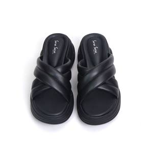 Sara Sara NAGITA • Sandal Wedges Stylish Motif Ban Dua Strap Silang Fashion Kasual Wanita Kekinian Sandal Slop Santai Rumahan Motif Trendy Terbaru Masa Kini MALL Flash Sale COD