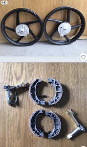 MÂM VÀNH ĐÚC 5 CÂY ĐÙM-PHANH CƠ MÁ LỚN TRƯỚC SAU CHO WAVE S RS 100 FUTURE NEO SUPER DREAM FUTURE XWAVE @ 2000 2014 GẮN ZIN THEO XE