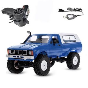 1:16 4WD RC Rock Crawler WPL C24 Remote Control Off-Road Pickup Car 2.4G Full Scale RC Car Kid Boy Outdoor Play Toys Gifts