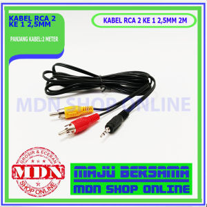 Kabel Rca 2 ke 1 25mm 2meter