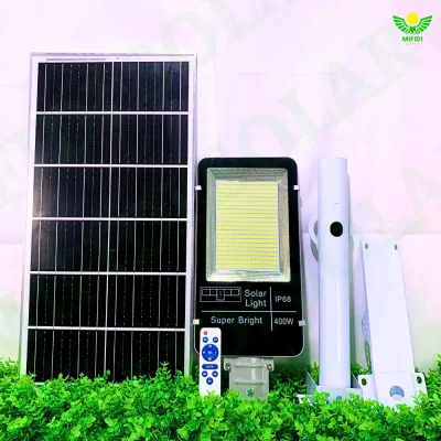 Đèn năng lượng mặt trời 300W cao cấp đèn bàn chải sáng mạnh trên 12h chính hãng Mifidi Solar tấm pin Mono siêu to - BH VIP 2 năm miễn phí tận nhà