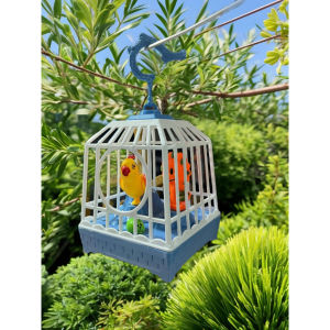 Đồ Chơi Lồng Chim Phát Âm Thanh Như Chim Thật- Vỗ cánh gật đầu- Phát sáng An Kids