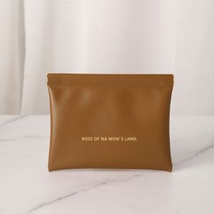 MANNUSCIPTSTORE12RE5 Đơn giản Túi đựng son môi trang điểm Di động Mini Túi xách trang sức Thời trang PU Túi đựng đồ Dành cho Nữ