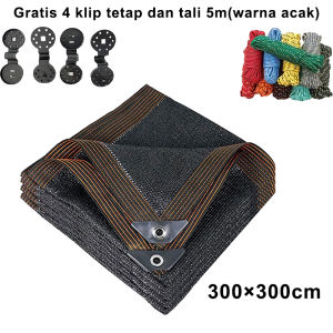 HOMIX Jaring Paranet Anti UV 90% Shading 12-Pin Net Anti Sinar Matahari Luar Ruangan SunShade-Gratis 4 Klip Tetap dan Tali