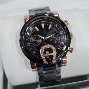[Promo] Jam Tangan Wanita Aigner A37200 Bari Donna Chronograph Stainless Steel Strap Original Garansi 2 Tahun [✔COD][100% Authentic]