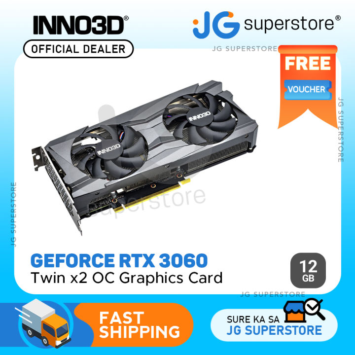 INNO3D Geforce RTX 3060 Twin X2 OC 12GB Gaming Video Graphics Card