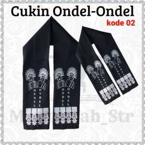 Scraf Ondel Ondel Betawi Cukin Motif Bajaj Monas Balon Kerak Telor