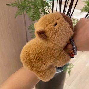 Cute Capybara Slap Bracelets Stuffed Kawaii Animal Plush Doll Toy Children Girls Birthday Gift