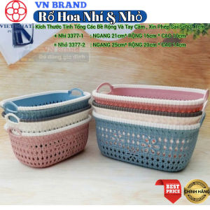 Giỏ Hoa Đa Năng Nhựa Việt Nhật (3377) Đựng Bánh Kẹo Rau Củ Quả Vậy Dụng Hằng Ngày