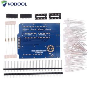 4X4X4 3D LED Cube DIY Kits Blue Display LED Light Cube Electronic Suite Smart Electronics LED Cube for Arduino Uno R3