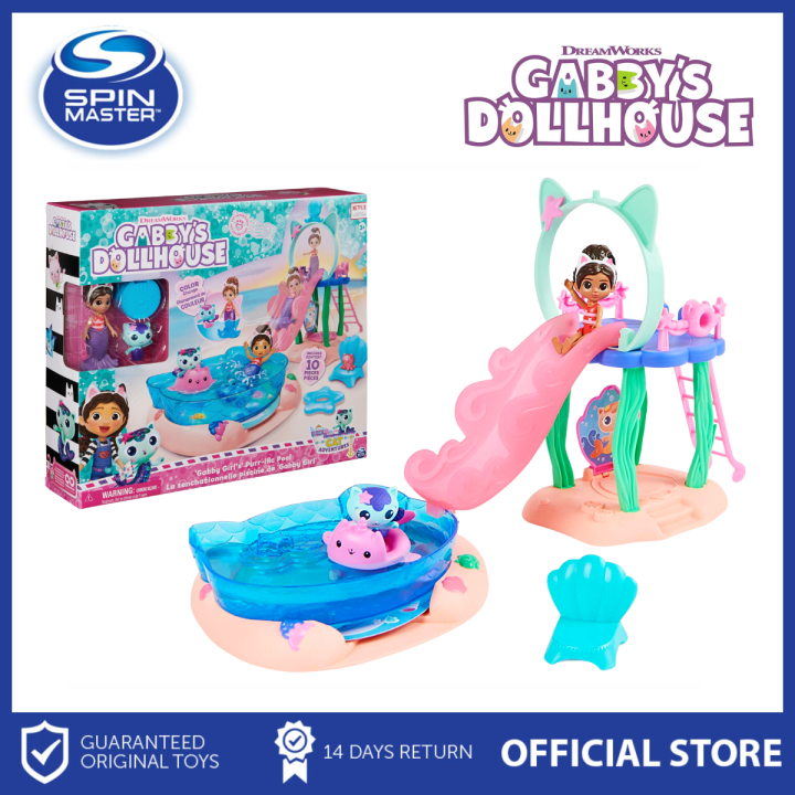 Gabbys Dollhouse Gabby Girls Purr-ific Pool Playset with Gabby