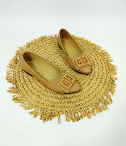 NASRU Sepatu Wanita Flat Shoes Kulit Premium Pentopel Flatshoes Lentur Elastis Soll Karet - PDR02