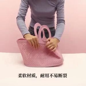 AMK Raga Barang Baby Susu Bakul Plastik Pasar Besar Shopping Toiletries BasketPlastic Laundry Picnic Supermarket Durable & Lightweight 户外塑料篮