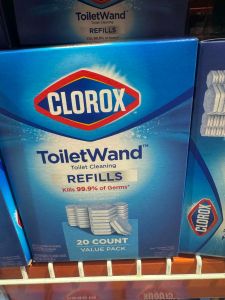 Clorox ToiletWand Antibacterial Toilet Cleaning Refills 20-Pack Kills 99.9% of Germs Sulfate-Free