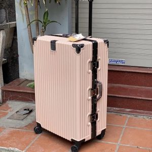 Vali Khung nhôm khoá sập size 20/24/29 inch bọc góc kim loại chống bể vỡ