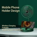 Foldable Telescopic Desk Electric Fan Mini Folding Fan Mute With USB Charging Retractable 3-Speed Portable Indoor/Outdoor Fan. 
