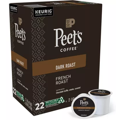 Peet's Coffee French Roast, Dark Roast, 22 Keurig k-cups/box | Lazada PH