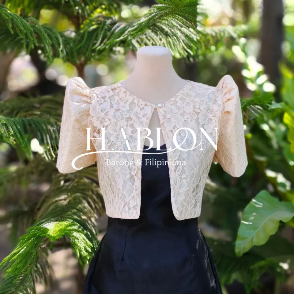 HABLON Modern Filipiniana Bolero Attire for women Graduation Oath Taking Summit Wear Wedding Comfort Fabric Formal Elegance Traditional Formal Womenswear Fit Lace Top | Lazada PH HABLON Modern Filipiniana Bolero Attire for women Graduation Oath Taking Summit Wear Wedding Comfort Fabric Formal Elegance Traditional Formal Womenswear Fit Lace Top | Lazada PH