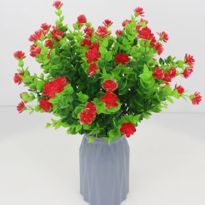 Artificial Flower Bunga Palsu Plastik Cabang Hias Dekorasi Buket Bouquet Rumah Pesta Kantor Daun Eukaliptus BG35