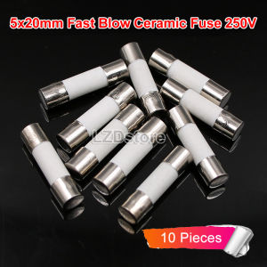 10ชิ้น/ล็อต5*20Mm Fast Blow ฟิวส์เซรามิค5X20Mm 250V 0.1A 0.2A 0.5A 1A 1.5A 2A 2.5A 3A 3.15A 4A 5A 6A 6.3A 7A 8A 10A 12A 15A 20A 25A 30A ฟิวส์