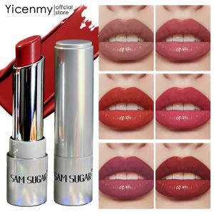 Yicenmy SAMSUGAR Butter Moisturizing Lipstick ยาวนาน ใช้ง่าย Soft Matte Lipstick เคลือบริมฝีปากกันน้ำยาวนาน