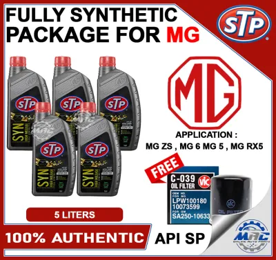 STP 5W-30 HIGH MILEAGE 5 LITERS FOR MG ZS / MG 6 / MG 5 / MG RX5 FULLY SYNTHETIC ENGINE OIL