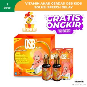 OSB Kids Vitamin Otak Anak OSB Kids Botol Sirup Madu Meningkatkan Kecerdasan Anak Balita OSB Kids Omar Smart Brain Sirup 100% Pintar Atasi Speech Delay Autisme