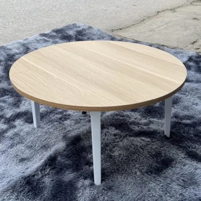 Bàn Học Ngồi Bệt Mặt Gỗ Chân Nhựa Abs 2022/ Bàn Tròn Sofa Siêu Xinh Trang Trí Decor 60cm Cao 29cm