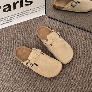 Free Shipping 2026 New WomenS Autumn Retro Style Comfortable Casual Slip-On Durable Closed-Toe Sandals