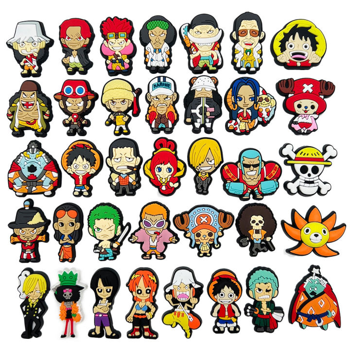 new anime cartoon jibbitz charms A collection of 50 One Piece