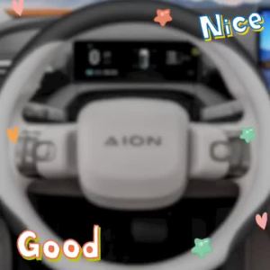 2025 aion V Steering Wheel Cover aion vplus Genuine Leather Ultra-Thin Grip Cover Four Seasons Style
