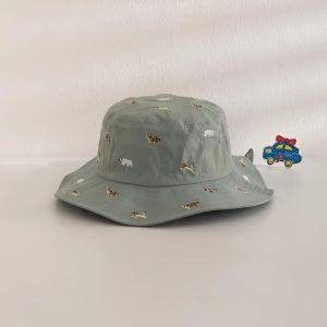 Mũ tai bèo cho bé che gáy chống tia UV cotton mềm dây cột cố định nhiều họa tiết dễ thương - Happy Life 4Kid