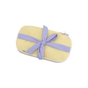 FUTUI Bowknot Bow Stationery Bag Storage Large Capacity Bow Pencil Pouch Cartoon Aesthetic Korean Style Pencil Case Stationery Holder