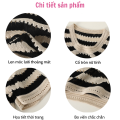 Áo len mongtoghi nữ cổ tròn cộc tay lỡ form dáng rộng phong cách hàn quốc hàng dệt kim montergy Quảng Châu AL15. 