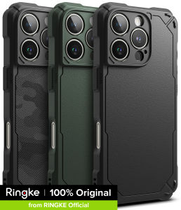 Ringke Rugged Gear Compatible with iPhone 16 Pro Case Cover Flexible Durable Anti-Slip TPU Protection Shockproof Bumper Full Protection iPhone 16 Pro Back Cover