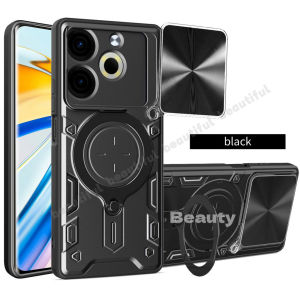 เคสโทรศัพท์สำหรับ Tecno Pova 6 Pro 5G เกราะกันกระแทกกล้องแบบดันดึงห่วงเคสกันกระแทกฝาหลังสำหรับ Tecno Pova 6 Neo 4G Tecno Pova6 Pro 6Neo Pova6pro Pova6Neo Pova5