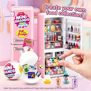 👍[SG Lacol Stock] ZURU Mini Brands– Mini Fridge Playset Kawaii & Mini Minis Capsules Fun Toys for Kids