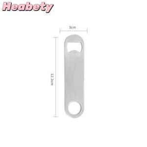 Heabety Mini Durable Beer Bottle Opener Stainless Steel Flat Speed Bottle Cap Opener